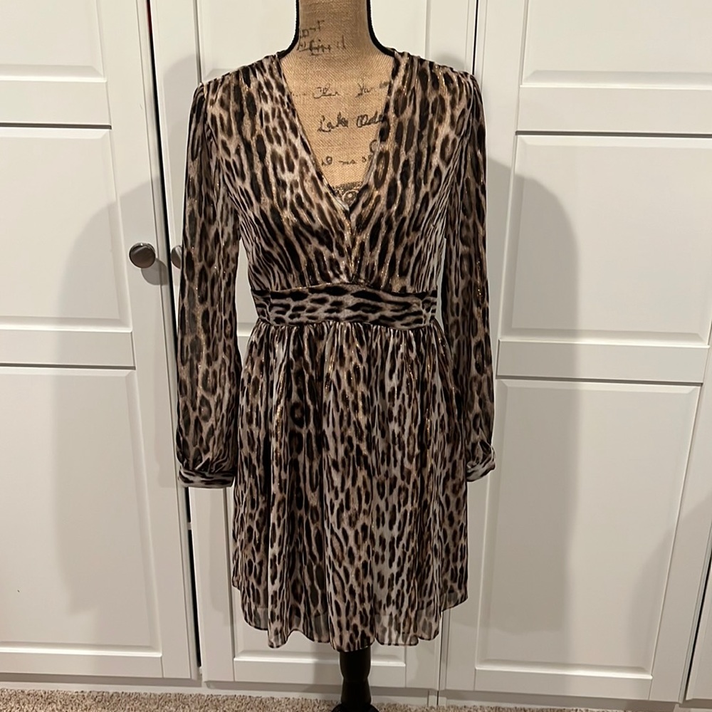Michael Kors Animal Print Metallic Dress 🤩